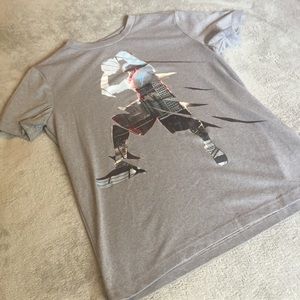 Boys Old Navy Go Dry Light Gray Basketball Tee